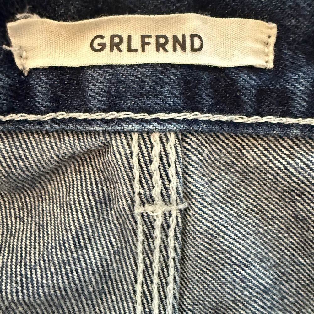 GRLFRND Indigo Straight Leg Carpenters Painters Jeans - Picture 9 of 10